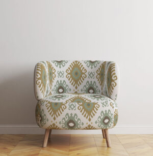 KENAYA 1 GREEN AND YELLOW FABRIC